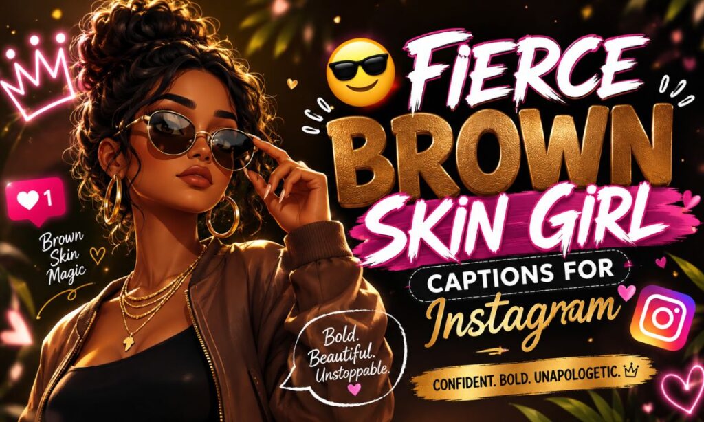 😎 Fierce Brown Skin Girl Captions For Instagram