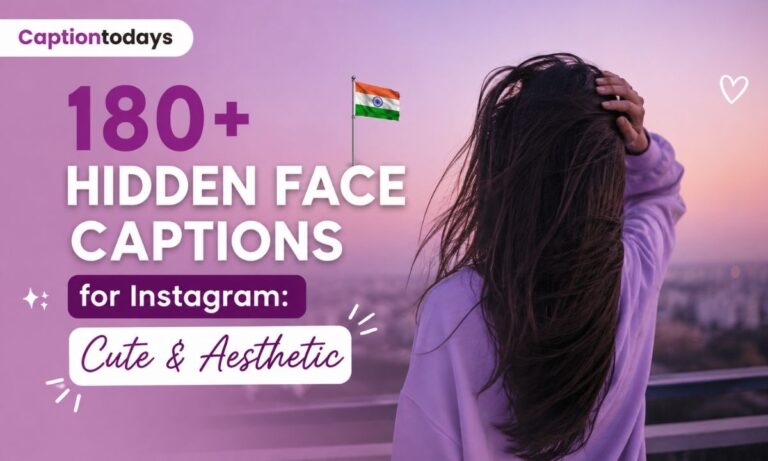 _180+ Hidden Face Captions for Instagram Cute & Aesthetic