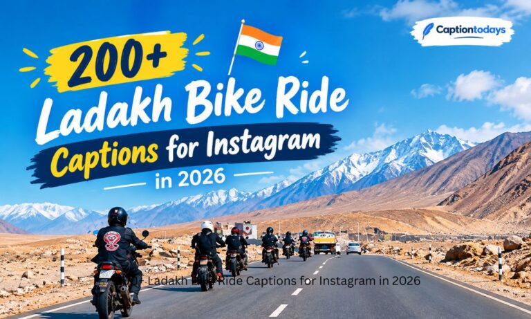 200+ Ladakh Bike Ride Captions for Instagram in 2026