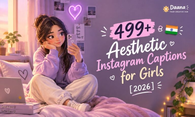 499+ Aesthetic Instagram Captions for Girls [2026]