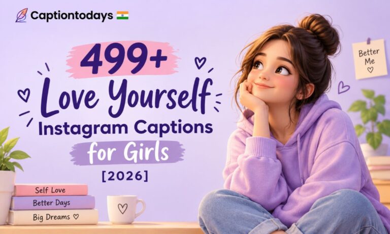 499+ Love Yourself Instagram Captions for Girls [2026]