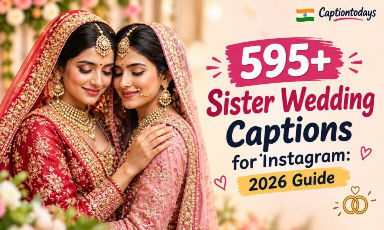 595+ Sister Wedding Captions for Instagram_ 2026 Guide