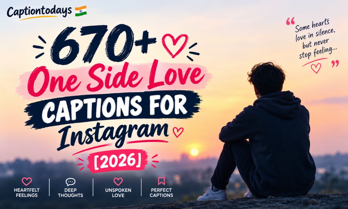 670+ One Side Love Captions for Instagram [2026]