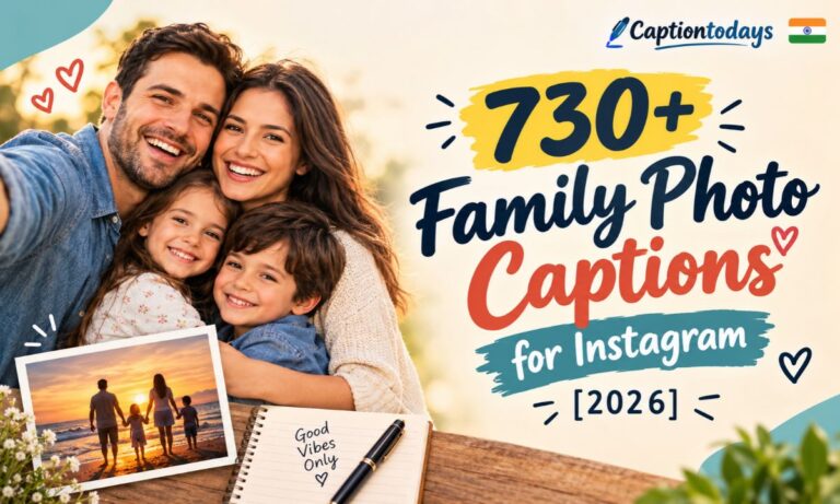730+ Family Photo Captions for Instagram [2026]