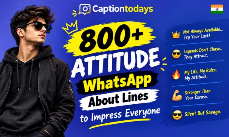 _ 800+ Attitude WhatsApp About Lines to Impress Everyone