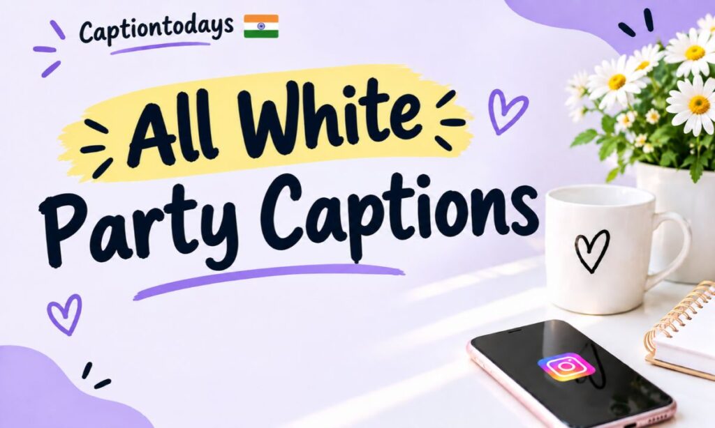 All White Party Captions