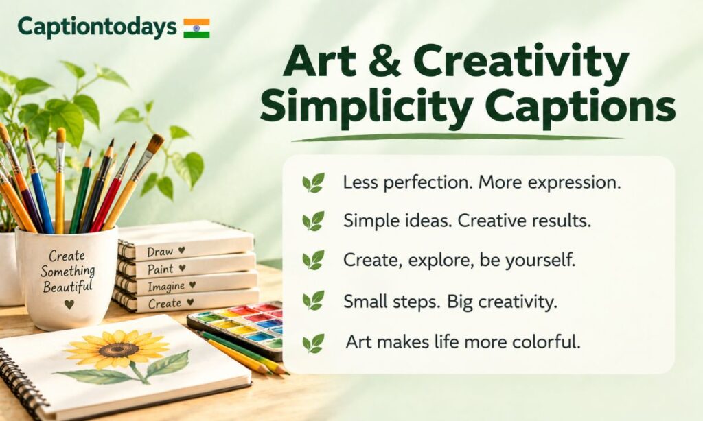 Art & Creativity Simplicity Captions