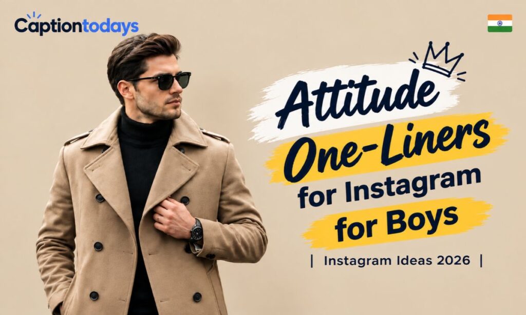 Attitude One-Liners for Instagram for Boys
