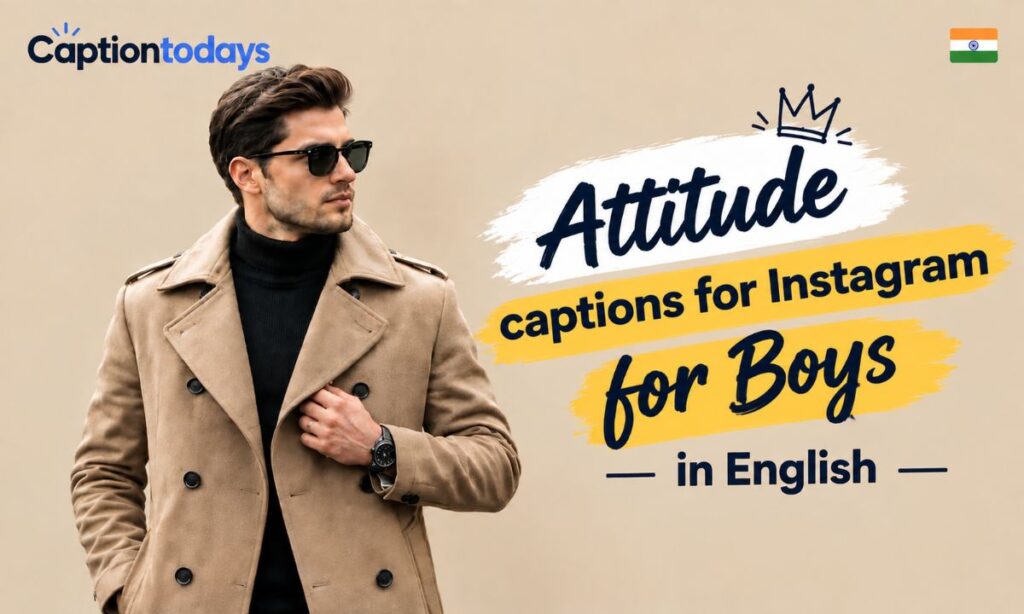 Attitude captions for instagram for boys in english