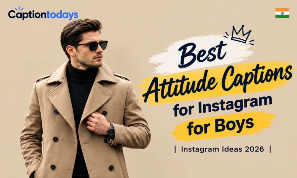 Best Attitude Captions for Instagram for Boys