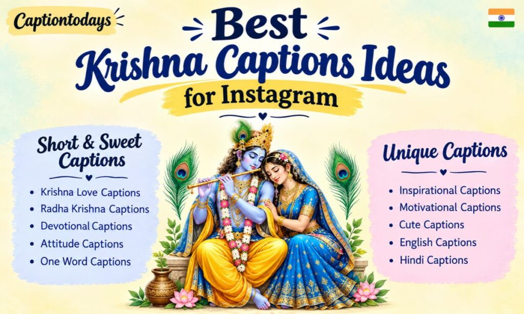 Best Krishna Captions Ideas for Instagram