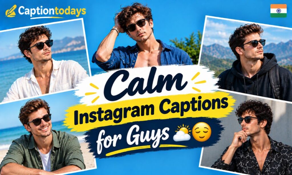 _ Calm Instagram Captions for Guys 🌤️😌