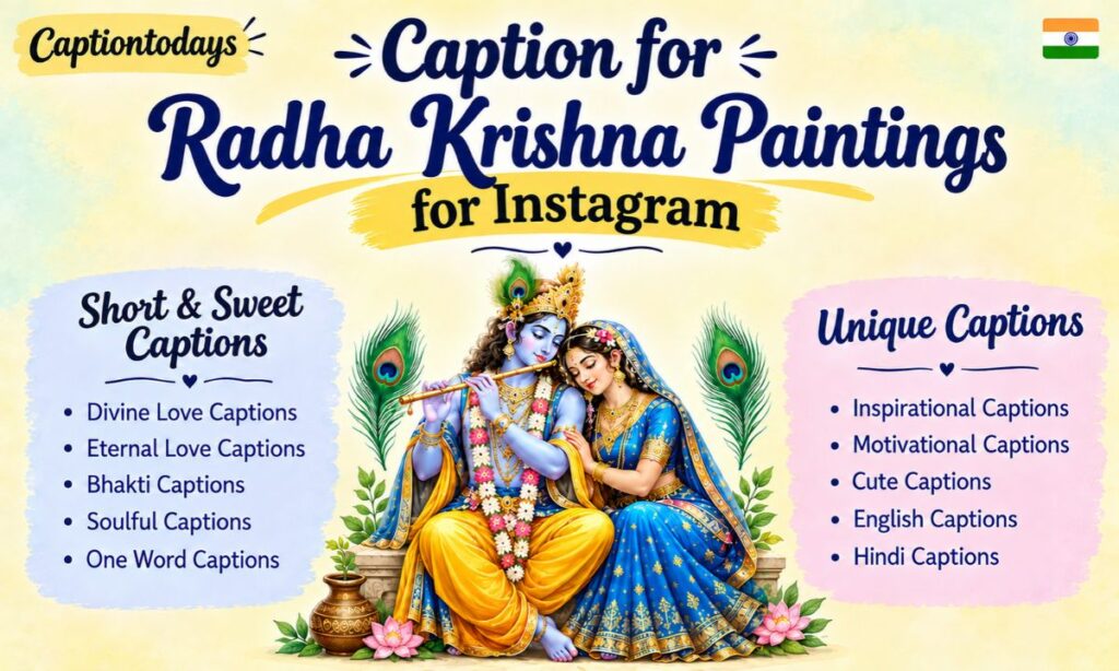 Caption for Radha Krishna Paintings