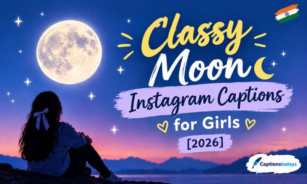 Classy Moon Instagram Captions for Girls