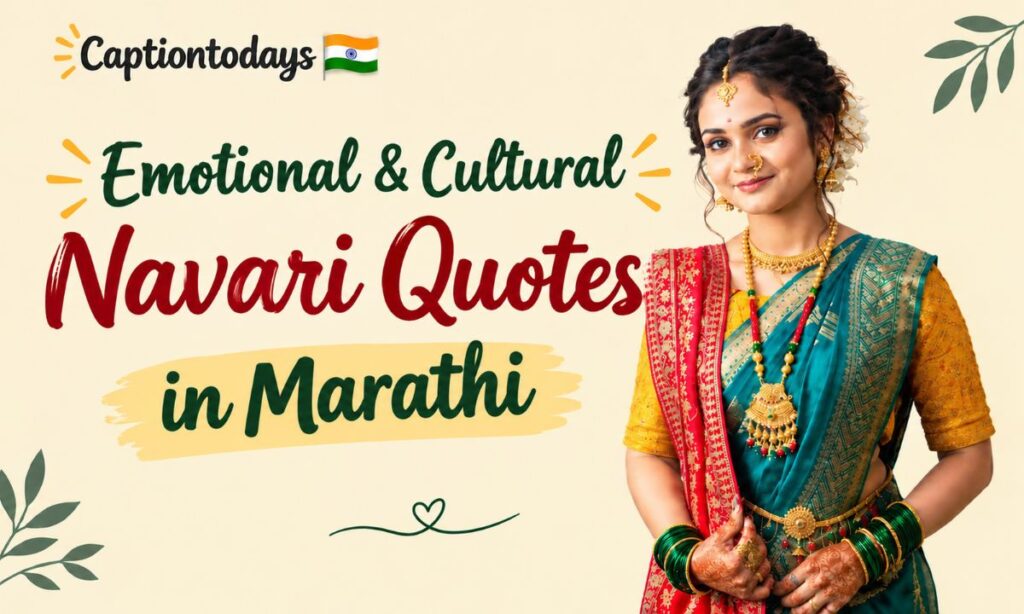 Emotional & Cultural Navari Quotes in Marathi