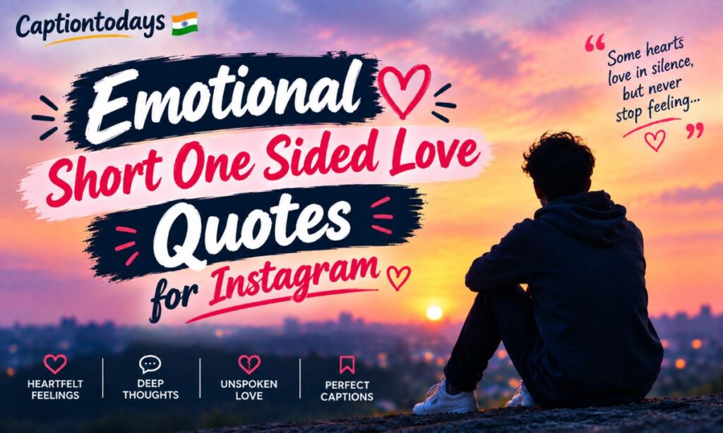 Emotional Short One Sided Love Quotes for Instagram