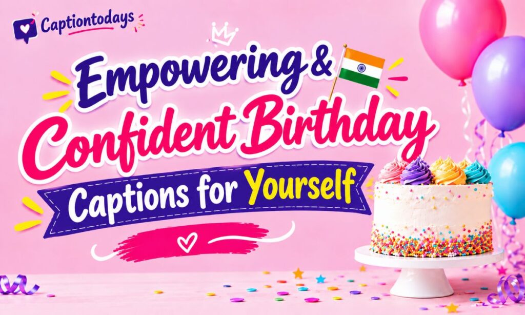 Empowering & Confident Birthday Captions for Yourself