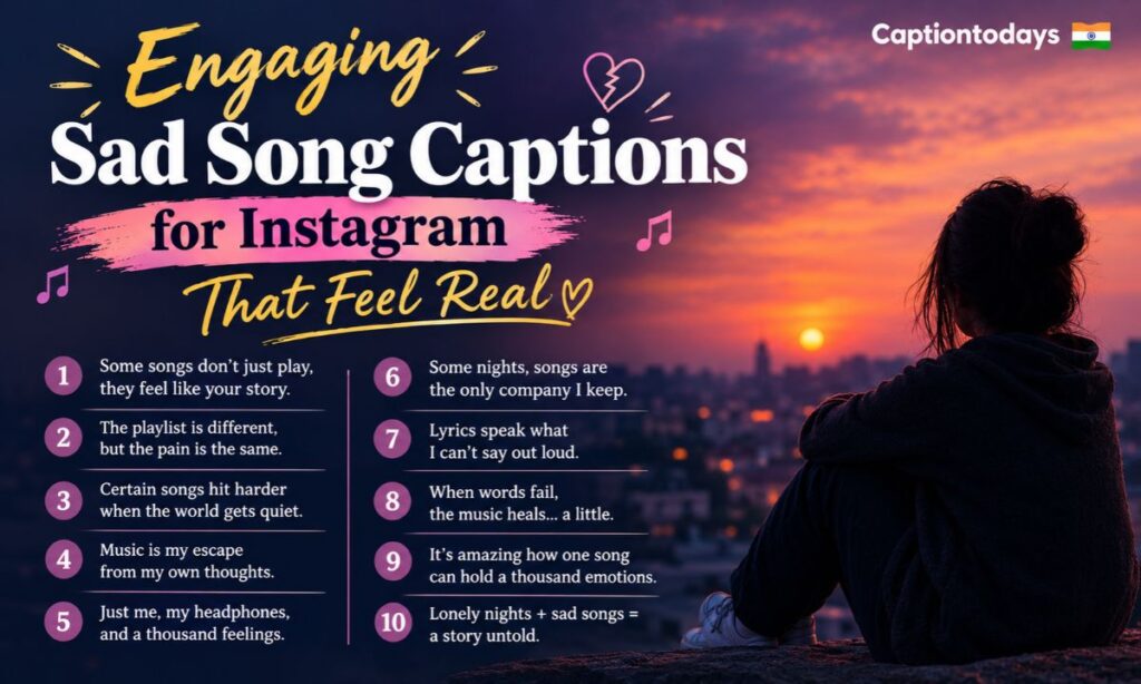 Engaging Sad Song Captions for Instagram That Feel Real