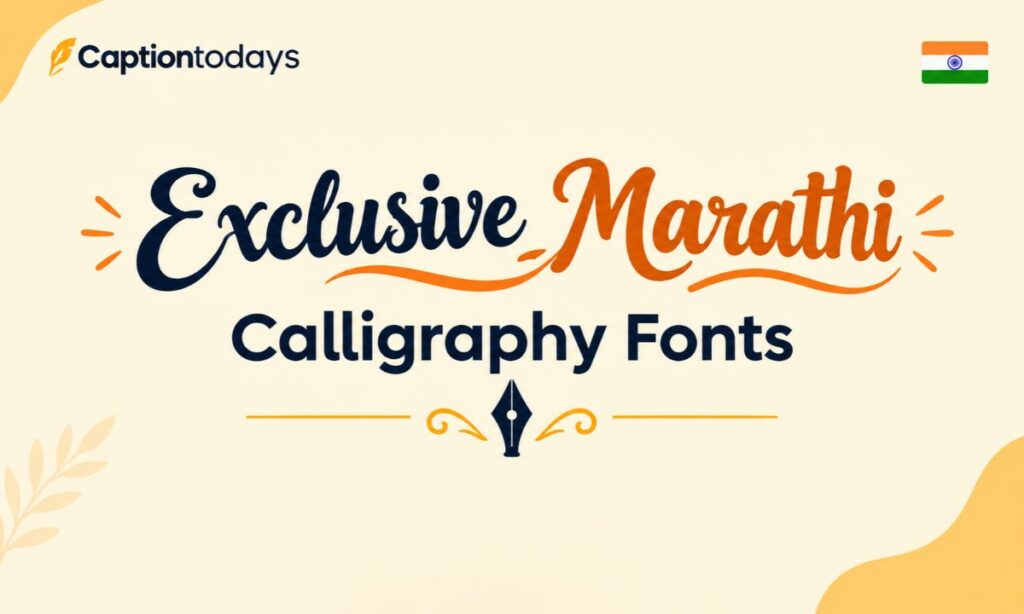Exclusive Marathi Calligraphy Fonts