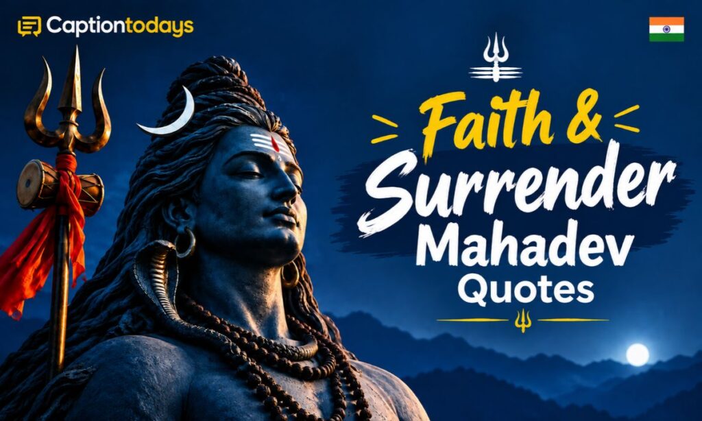 Faith & Surrender Mahadev Quotes