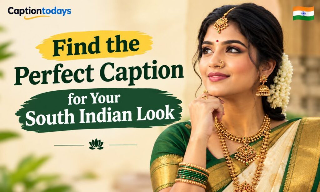 _Find the Perfect Caption for Your South Indian Look
