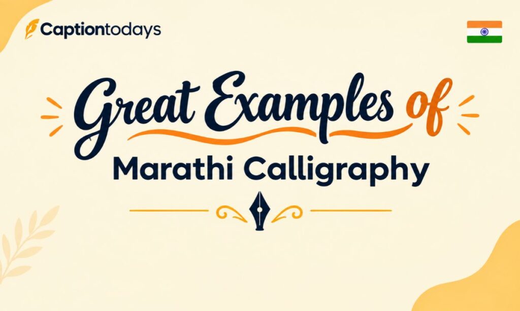 Great Examples of Marathi Calligraphy
