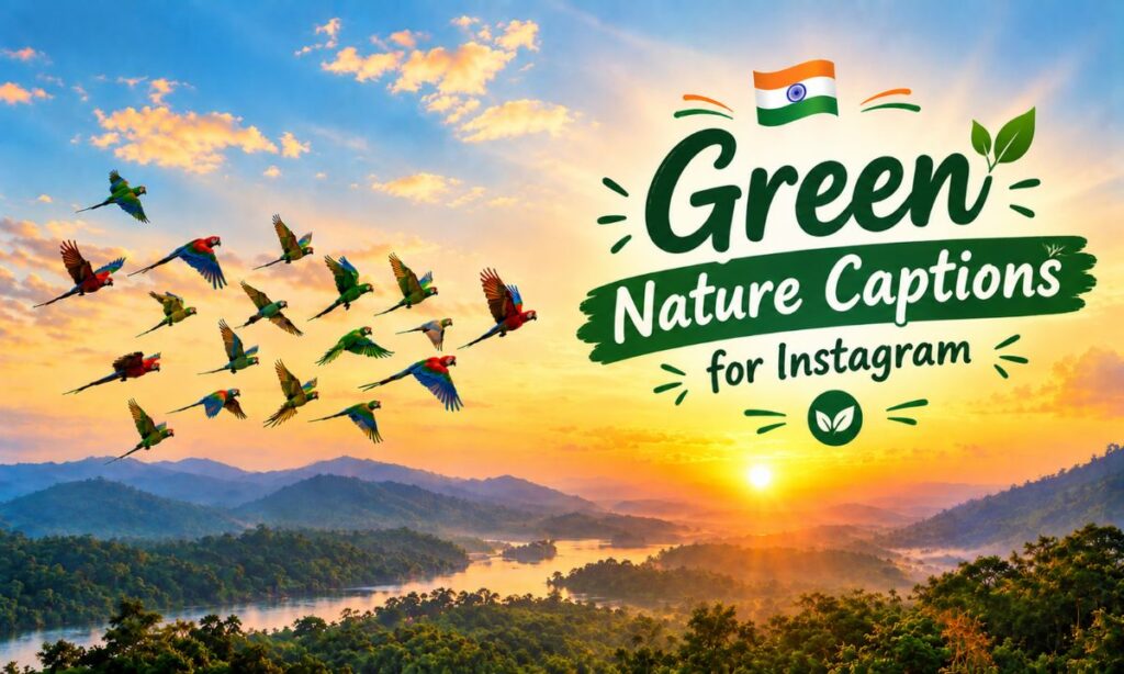 __ Green nature captions for Instagram