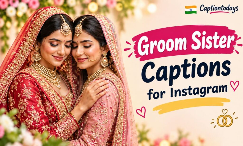 _Groom Sister Captions for Instagram