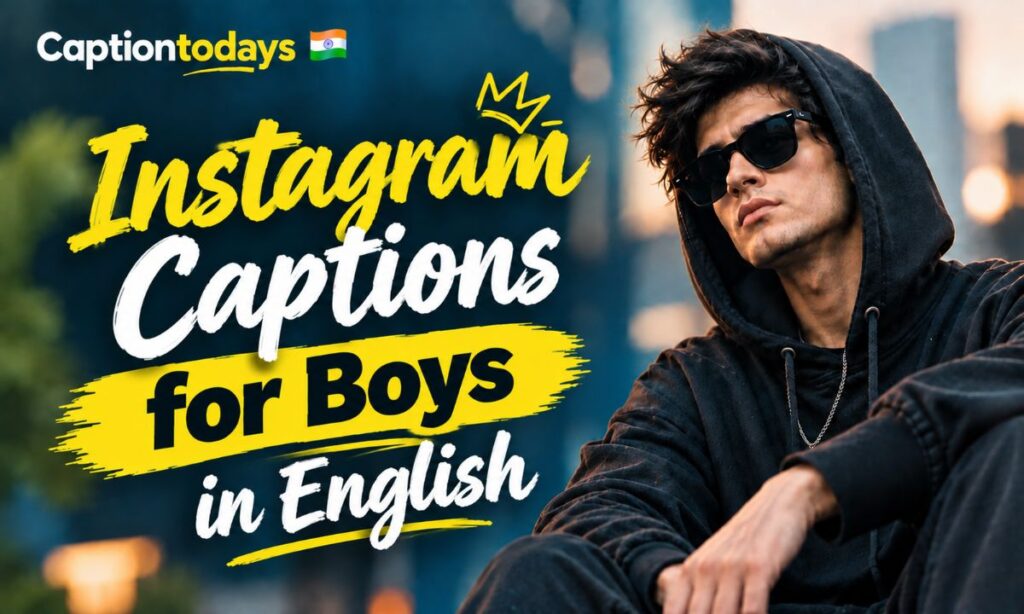 Instagram captions for boys in english