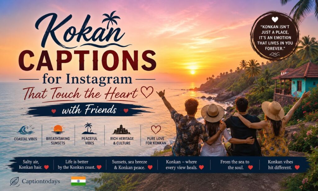 Kokan Captions for Instagram That Touch the Heart with Friends