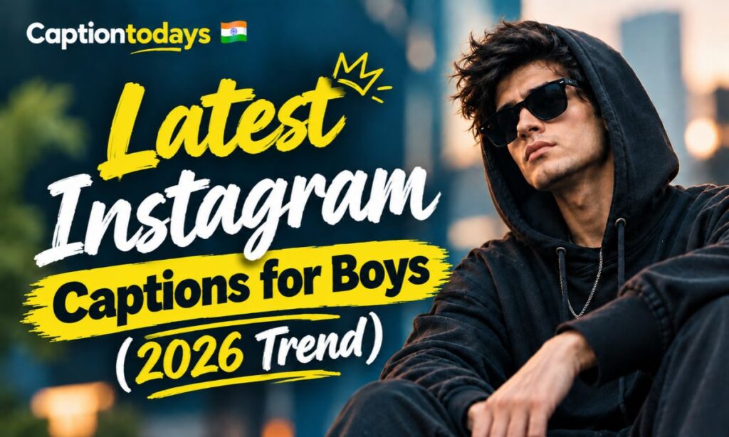 Latest Instagram Captions for Boys (2026 Trend)