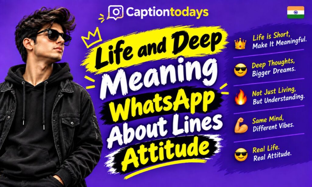 Life and Deep Meaning WhatsApp About Lines Attitude