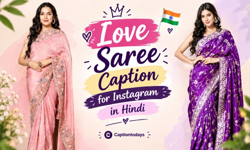 _Love Saree Caption for Instagram in Hindi