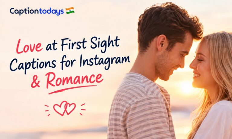 Love at First Sight Captions for Instagram & Romance