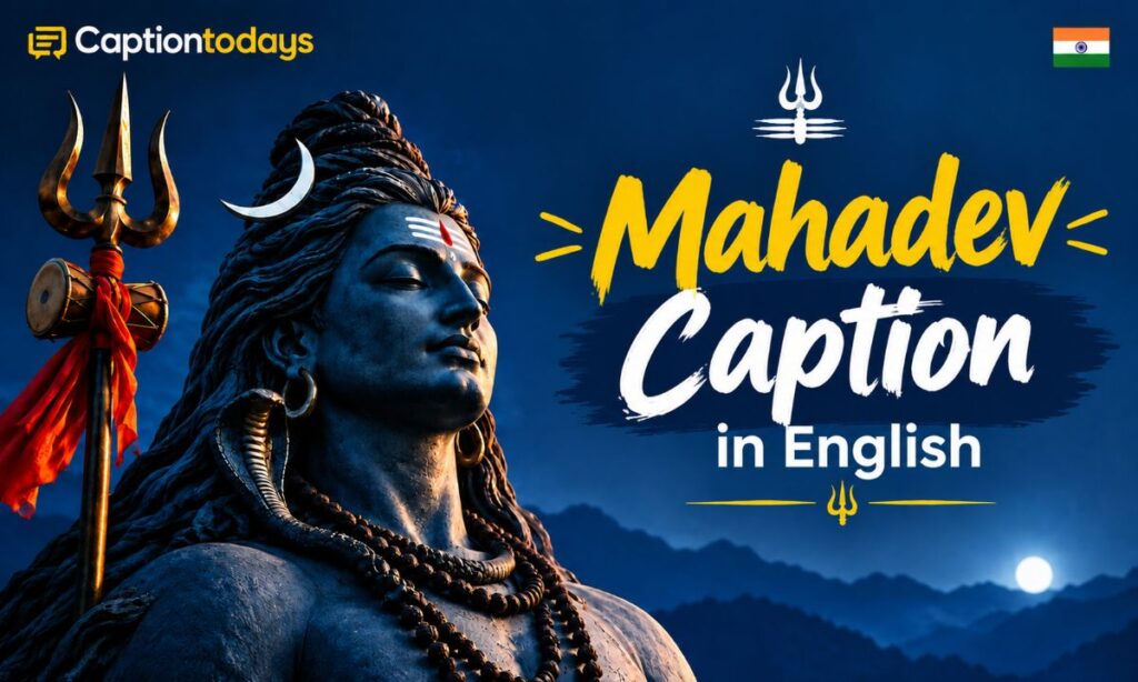 Mahadev caption in english