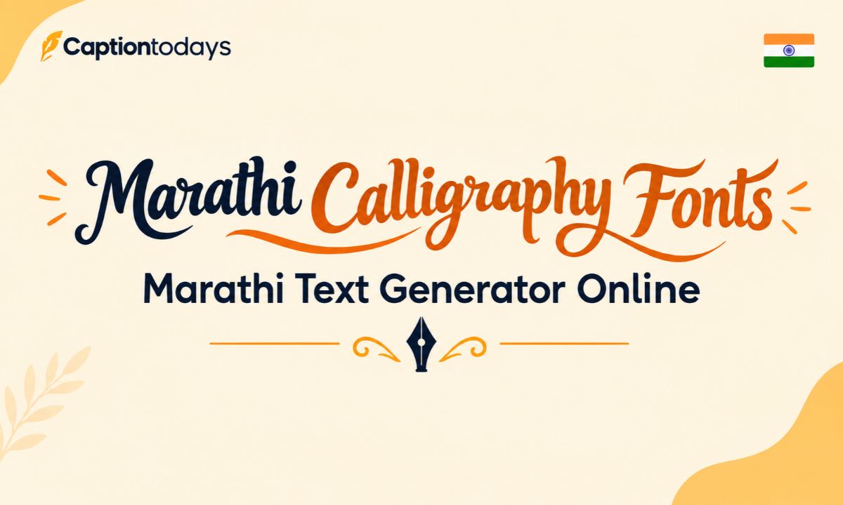 Marathi Calligraphy Fonts – Marathi Text Generator Online