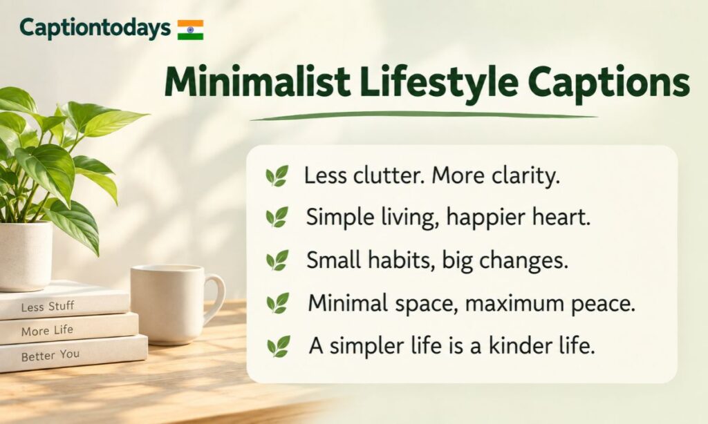 Minimalist Lifestyle Captions