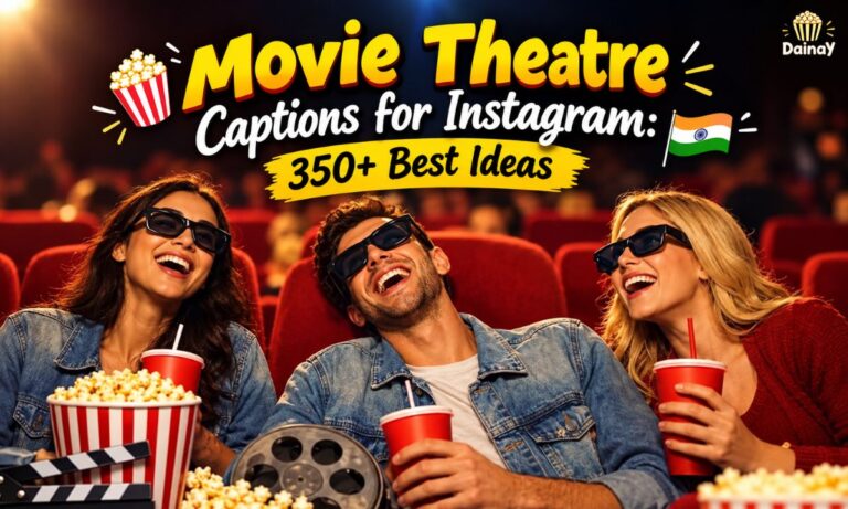 Movie Theatre Captions for Instagram 350+ Best Ideas