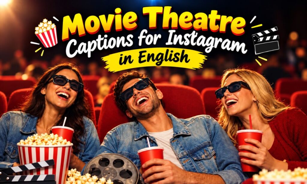 Movie theatre captions for instagram in english
