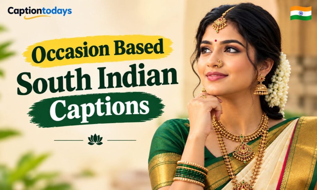 Occasion Based South Indian Captions