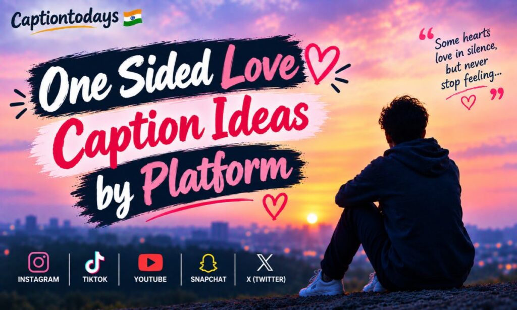 _One Sided Love Caption Ideas by Platform