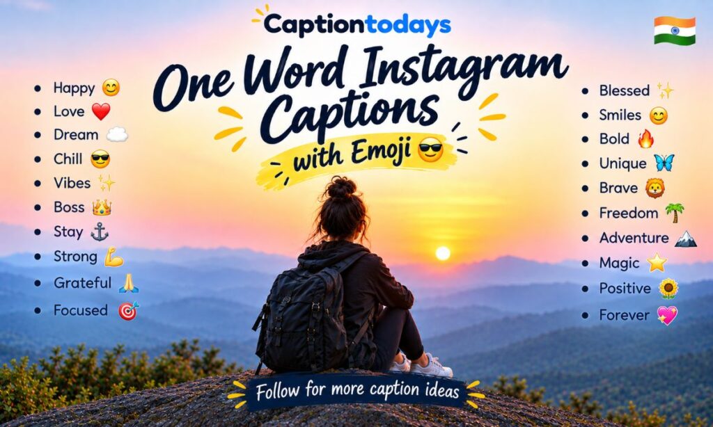 One word instagram captions with emoji