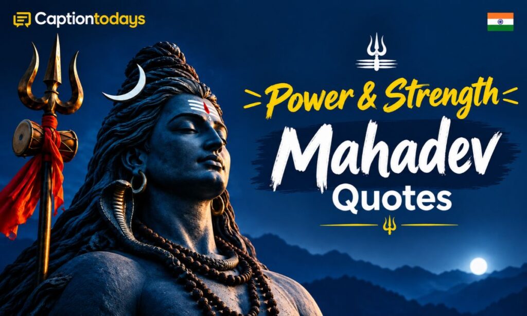 Power & Strength Mahadev Quotes