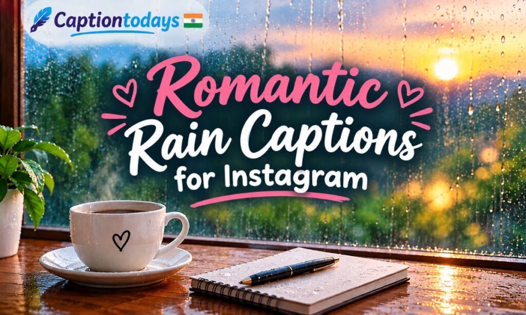 Romantic rain captions for Instagram