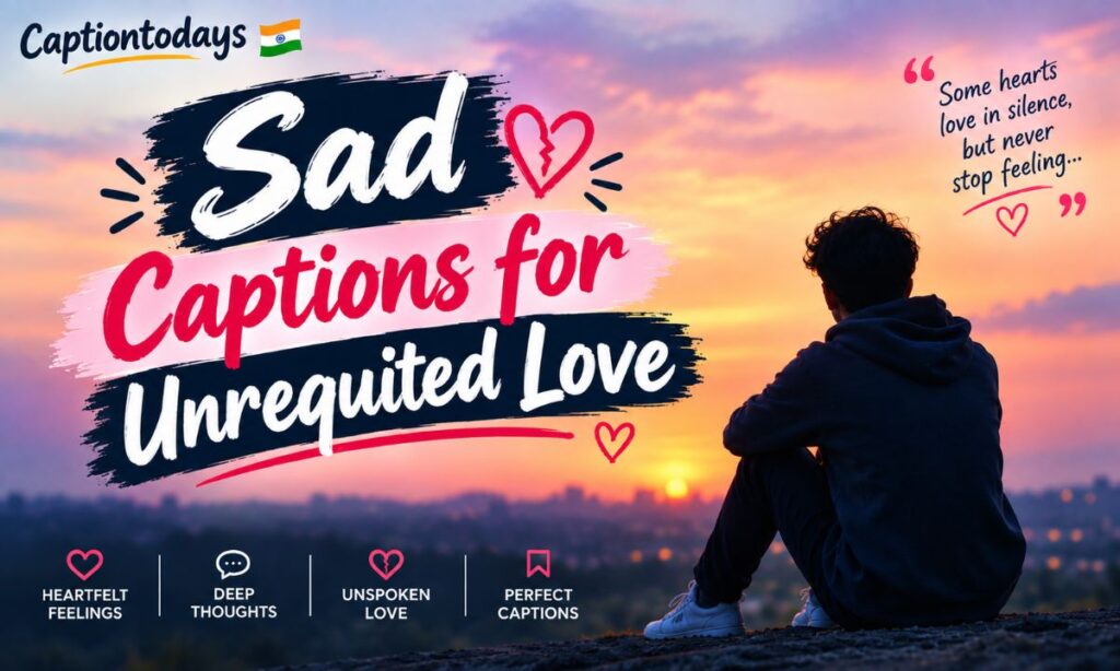 Sad Captions for Unrequited Love