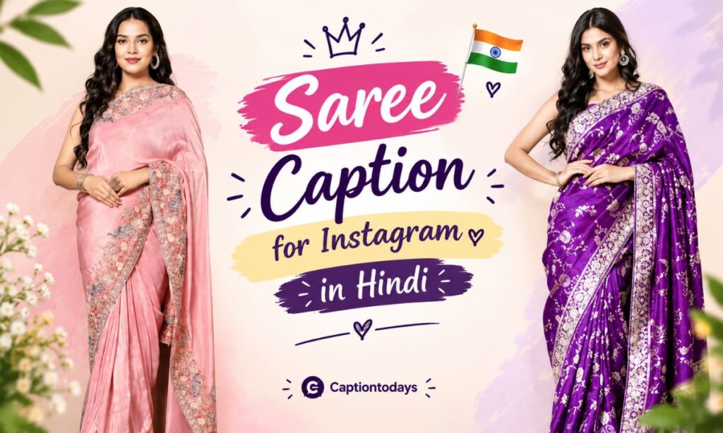 Saree Caption for Instagram in Hindi
