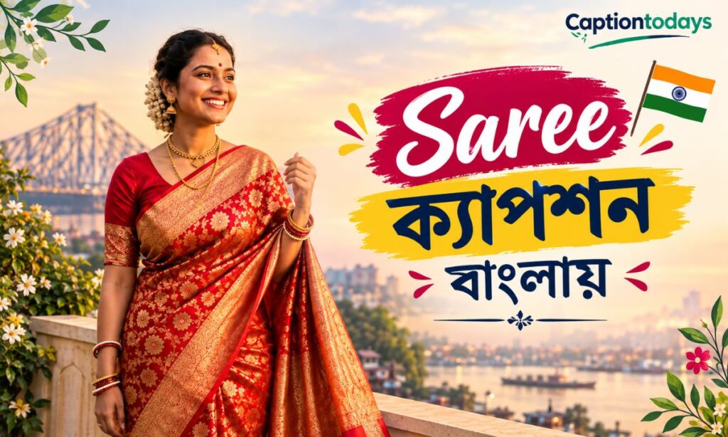 _Saree caption in bengali