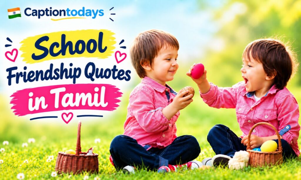 _School Friendship Quotes in Tamil