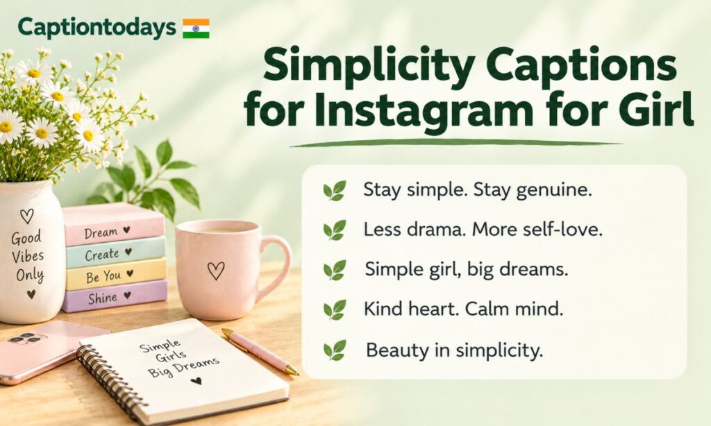 Simplicity captions for instagram for girl