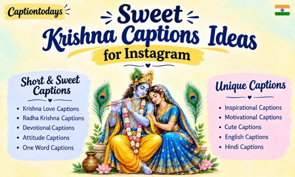 Sweet Krishna Captions Ideas for Instagram